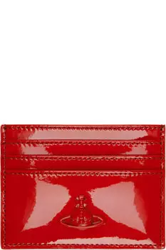 Красный плоский держатель для карт Vivienne Westwood