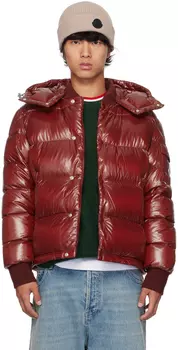 Красный пуховик Maljasset Moncler