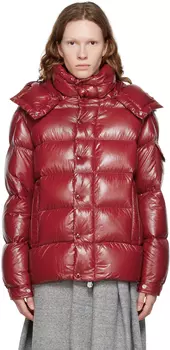 Красный пуховик Moncler Maya 70