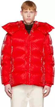 Красный пуховик Verdon Moncler