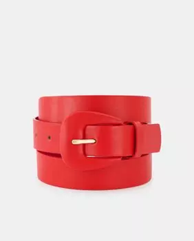 Красный ремень с закрытой пряжкой LT, красный