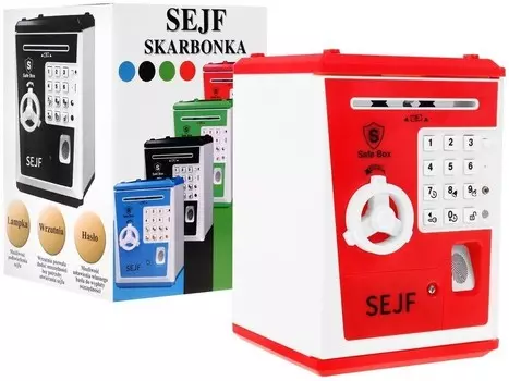 Красный сейф-копилка RAMIZ