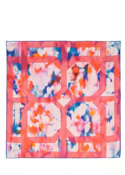 Красный шарф из шелкового твила 90x90 см Beymen