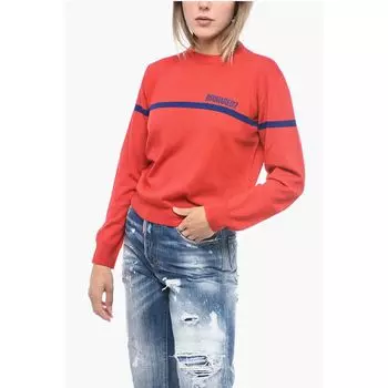 Красный шерстяной свитер Dsquared2, Red