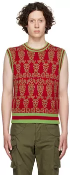 Красный шерстяной жилет paria /FARZANEH