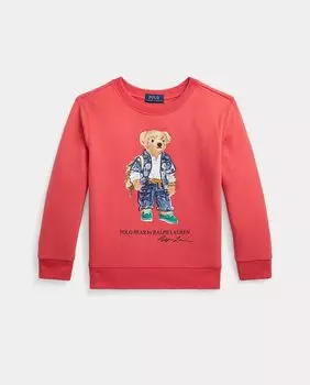 Красный свитер для мальчика с мишкой-поло Polo Ralph Lauren, красный