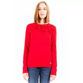 Красный свитер из полиэстера LOVE MOSCHINO