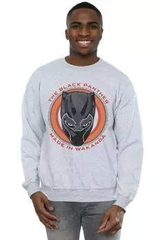 Красный свитшот Black Panther Made in Wakanda Marvel, серый
