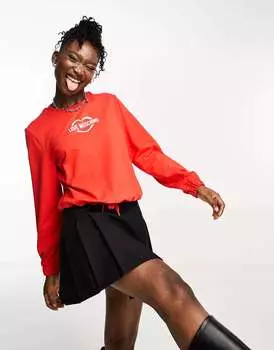 Красный свитшот с регулируемой талией Love Moschino