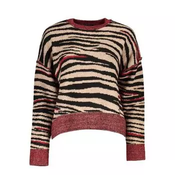 Красный тканевый свитер Desigual