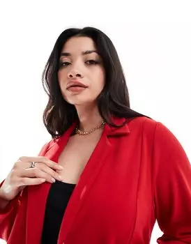 Красный трикотажный пиджак Yours