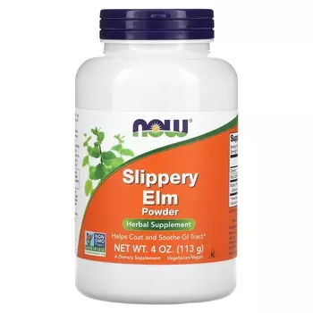 Красный Вяз Порошок NOW Foods, 113 г
