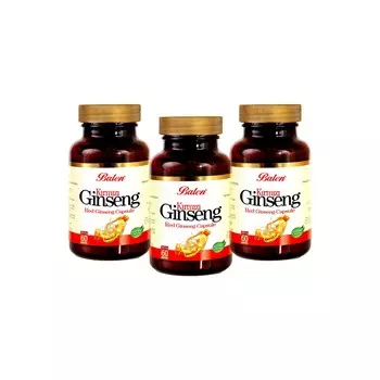 Красный женьшень Balen, 60 капсул, 375 мг, 3 штуки