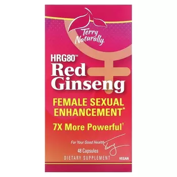 Красный женьшень Terry Naturally HRG80, 48 капсул