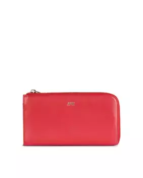 Красный женский кожаный кошелек Georgia с Rfid-защитой Jaslen, красный