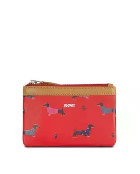 Красный женский кожаный кошелек Lucerna с Rfid-защитой SKPAT, красный