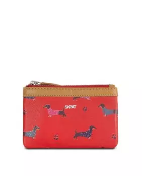 Красный женский кожаный кошелек Lucerne с RFID-защитой SKPAT, красный