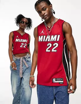 Красный жилет унисекс Nike Basketball NBA Miami Heat Jimmy Butler Swingman