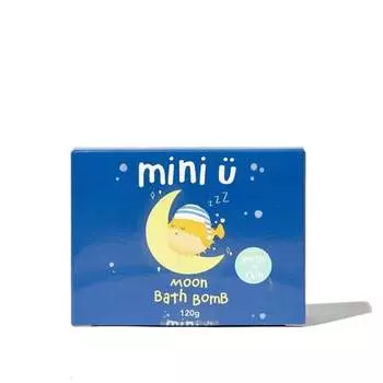 Красочная бомбочка для ванны, создающая водоворот, Луна, 120 г Mini-U, INNA ORGANIC