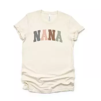 Красочная футболка с короткими рукавами и рисунком Nana Simply Sage Market, цвет Cream