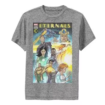 Красочная футболка с обложкой комиксов для мальчиков 8–20 лет Marvel Eternals и графическим рисунком Licensed Character