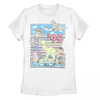 Красочная футболка в стиле ретро Disney/Pixar's Toy Story Junior '95 Disney / Pixar, белый