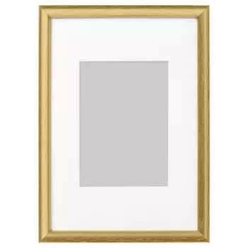 Красочная рамка, золотистый цвет, 21х30 см, SILVERHJDEN IKEA