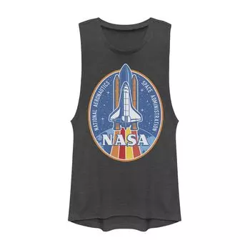 Красочная синяя майка NASA Space Shuttle для юниоров с мышцами "Земля" Licensed Character