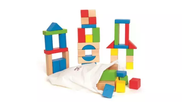 Красочные деревянные строительные блоки