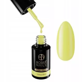 Красочный гибридный лак для ногтей, 408 Yellow Bird, 6 мл Boska Nails