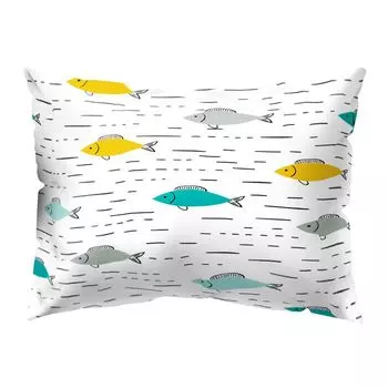 Красочный символ, подушка с маленькой рыбкой, чехол для подушки, диван-кровать, украшение для общежития-13 # Stuttg