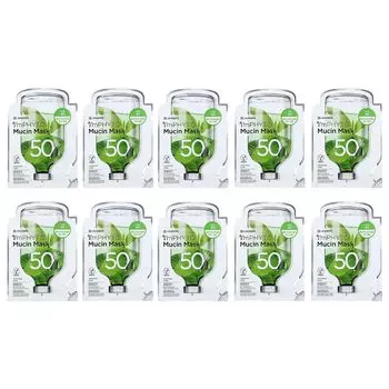 Красота-маска I'mPhyto Mucin, 10 тканевых масок, 0,84 жидких унции (25 мл) каждая Leaders