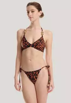 Краткое описание Essentials и Goldbubbles Wolford, цвет bronze print