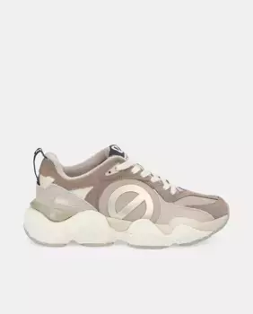 Krazee женские низкие кожаные кроссовки No Name, цвет Topo