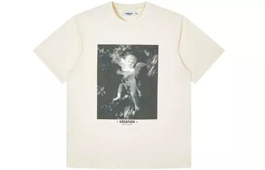 KREATE Футболка унисекс, от белого
