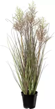 Креатив зеленая искусственная трава "Ездовая трава в горшке" Creativ green Высота: 104 см, зеленый