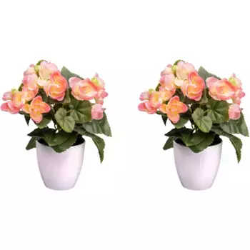 Креатив зеленый искусственный цветок «Бегония кустовая» Creativ Green