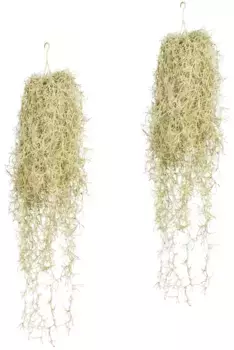 Креатив зеленый искусственный усик "Тилландсия висячая коса" Creativ green 80 см, зеленый