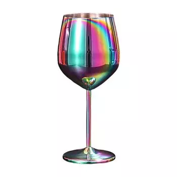 Креативная чашка для вина большой емкости, 500 мл, красочная романтическая чашка для коктейля премиум-класса, бытовые принадлежности-разноцветная Hameb, мультиколор