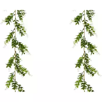 Креативная зеленая искусственная гирлянда «мини-гирлянда из листьев» Creativ Green, зеленый