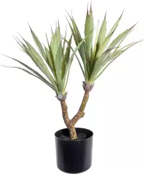 Креативное зеленое искусственное комнатное растение "Агава" Creativ green /26х60 см, зеленый