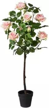 Креативное зеленое искусственное комнатное растение Creativ green 95 см, розовый