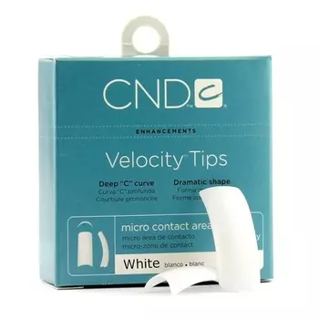 Креативные накладные ногти Velocity False Nails White No.8 от Creative Nail Cnd