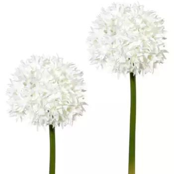 Креативные зеленые искусственные цветы, набор из 2 штук Creativ Green, белый