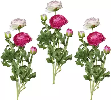 Креативные зеленые искусственные цветы, набор из 6 шт Creativ green 40 см, цвет lila