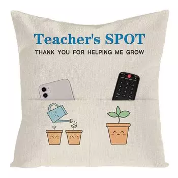 Креативный квадратный чехол для подушки с карманом для хранения домиков, декоративный чехол для подушки с дистанционным управлением, чехол для хранения телефона C Stuttg