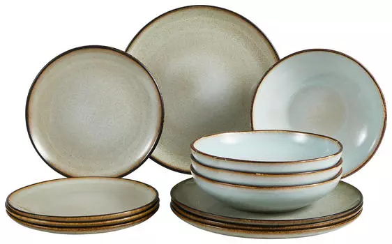 Креативный сервиз 12 шт Creatable, серый