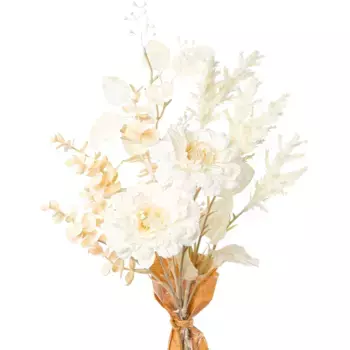 Креативный зеленый букет из искусственных цветов «Zinnia Mix Bunch» Creativ Green