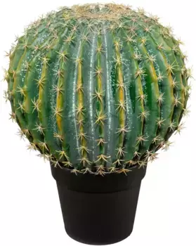 Креативный зеленый искусственный кактус "шар-кактус" Creativ green /36х45 см, зеленый