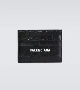 Кредитница с логотипом Balenciaga, черный
